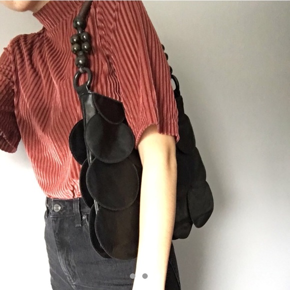 Black faux leather bag - Picture 3 of 3